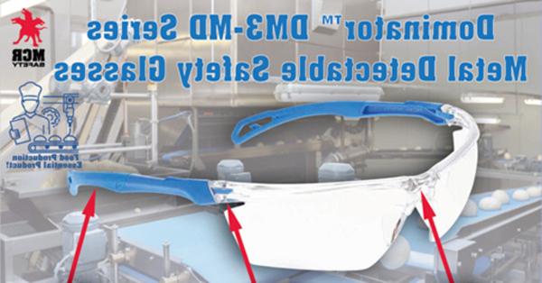 DM3-MD Metal Detectable 眼镜